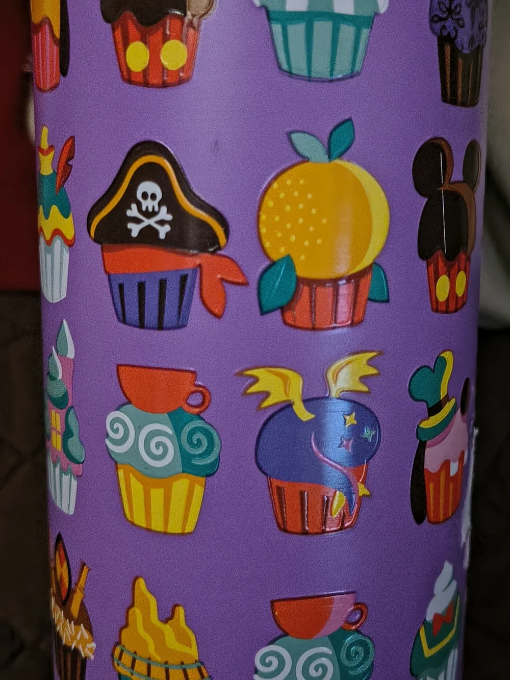 A Purple License Official Disney Thermal Parts Cup